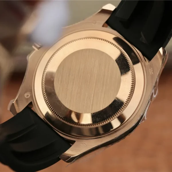 YACHT MASTER 1 GOLDEN DIAMOND BEZEL & DIAL RUBBER STRAP 40MM - 图片 8