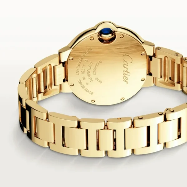BALLON BLEU DE CARTIER WATCH 36 mm, mechanical movement with automatic winding, yellow gold - 图片 4