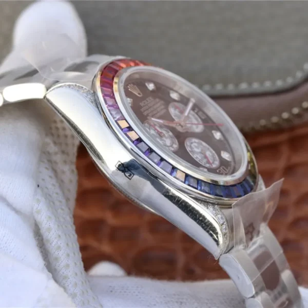 DAYTONA RAINBOW DIAMOND SILVER STAINLESS STEEL 40MM 116599 RBOW - 图片 6