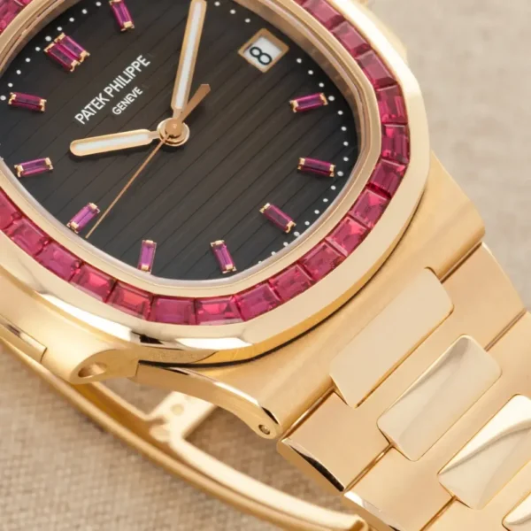 Patek Philippe Nautilus Rose Gold Brown Ruby Dial 40mm Ruby Bezel 5723/112R-001 - BRAND NEW - 图片 2