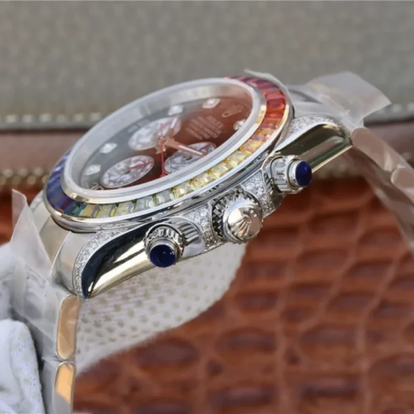 DAYTONA RAINBOW DIAMOND SILVER STAINLESS STEEL 40MM 116599 RBOW - 图片 7