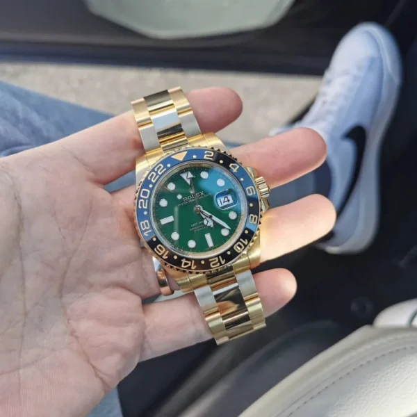 Rolex GMT-Master II Yellow Gold Automatic Green Dial Men's Watch 116718-LN-78208 - 图片 3