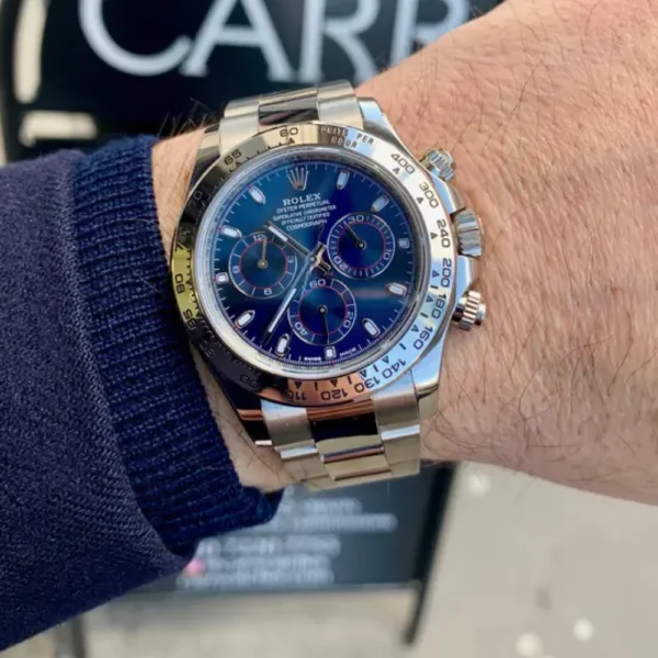 Rolex Daytona Blue White Gold m116509-0071 40mm - 图片 7