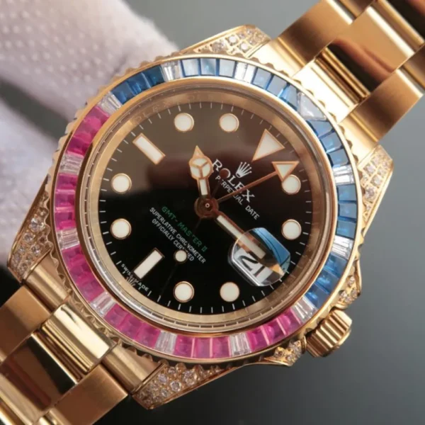GMT MASTER 2 GOLDEN RAINBOW DIAMOND 40MM 116758 SAru-78208 - 图片 4