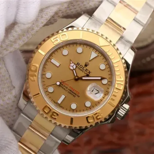 YACHT MASTER 1 GOLDMIX (GOLDEN DIAL ) STAINLESS STEEL 40MM 16623 - 图片 4