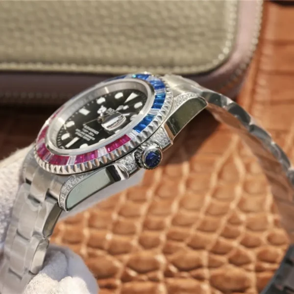 SUBMARINER SILVER BLUE / RED DIAMOND 40MM 116759 SAru-78209 - 图片 4