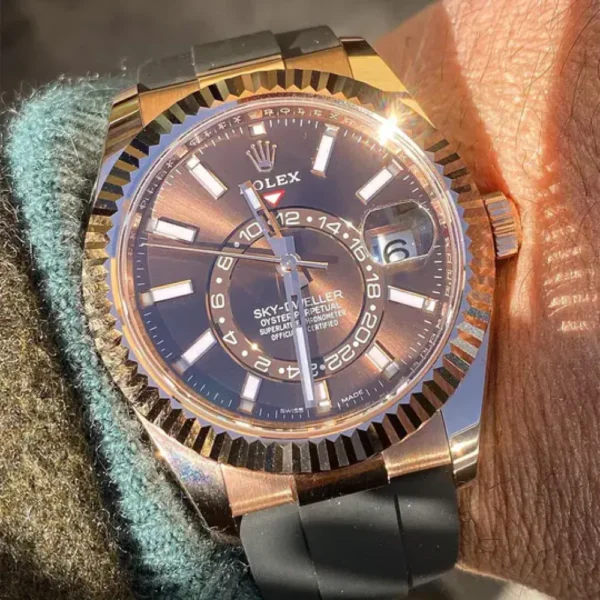 Rolex Sky-Dweller Oyster 42 mm Everose gold 326235-0005 New - 图片 8