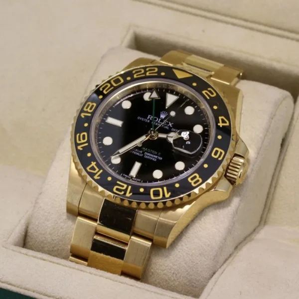 Rolex GMT-Master II Yellow Gold Automatic Green Dial Men's Watch 116718-LN-78208 - 图片 5