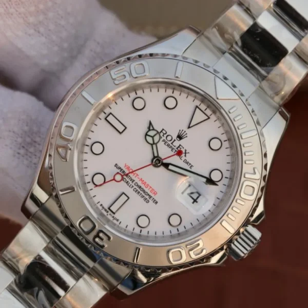 YACHT MASTER 1 PURE SILVER ( WHITE DIAL ) STAIN 168622-78750LESS STEEL 40MM - 图片 4