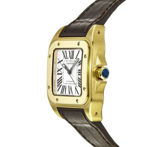 CARTIER santos 18kt Yellow Gold Men's WatchItem -W20071Y1 - 图片 3