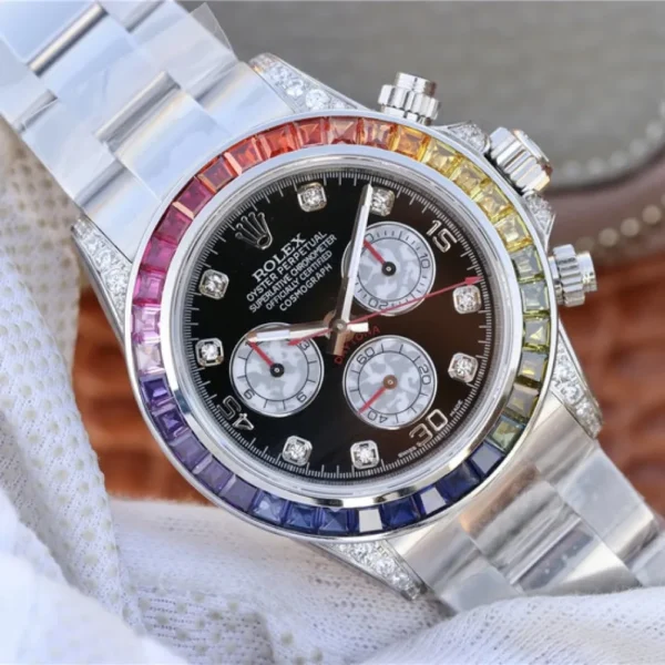 DAYTONA RAINBOW DIAMOND SILVER STAINLESS STEEL 40MM 116599 RBOW - 图片 4