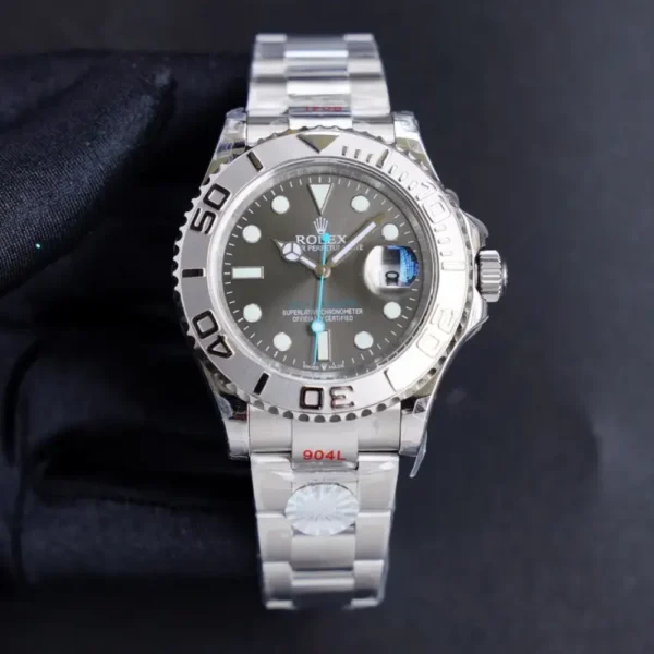 YACHT MASTER 1 PURE SILVER STAINLESS STEEL MULTIPLE DIAL OPTIONS 40MM 116622-78760 - 图片 9
