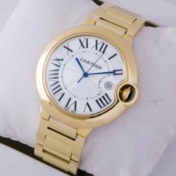 BALLON BLEU DE CARTIER WATCH 36 mm, mechanical movement with automatic winding, yellow gold - 图片 2