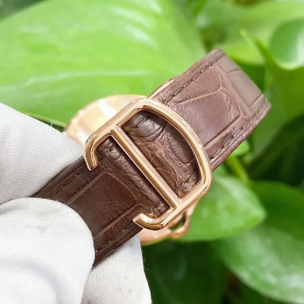 BALLON BLEU DE CARTIER WATCH 40 mm, automatic movement, 18K Rose gold, leather - 图片 8
