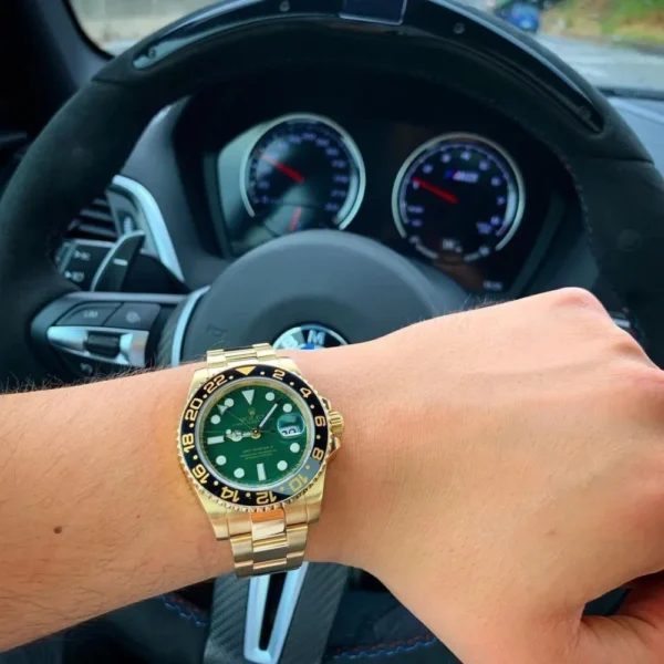 Rolex GMT-Master II Yellow Gold Automatic Green Dial Men's Watch 116718-LN-78208 - 图片 7