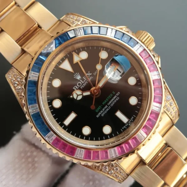 GMT MASTER 2 GOLDEN RAINBOW DIAMOND 40MM 116758 SAru-78208 - 图片 10