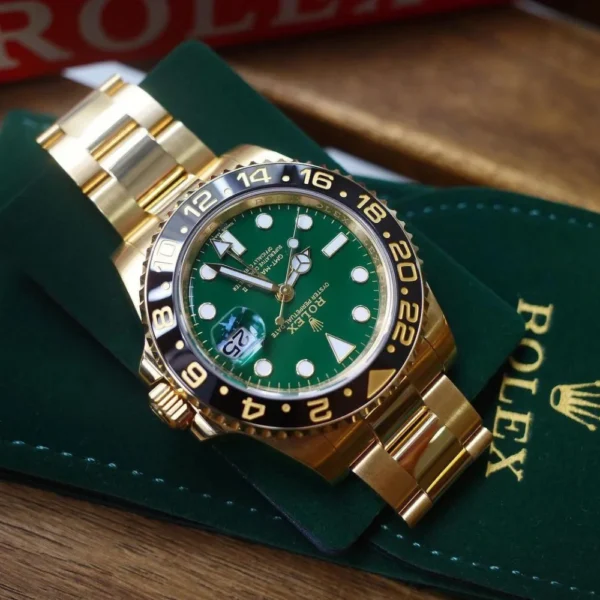 Rolex GMT-Master II Yellow Gold Automatic Green Dial Men's Watch 116718-LN-78208 - 图片 8